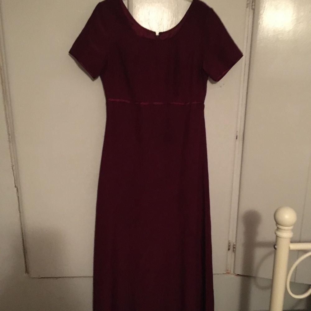 Gorgeous long burgundy dress